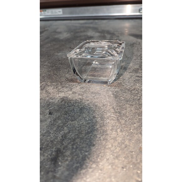 Val St Lambert Signed Cut Crystal Squirrel Accessory Giftware Trinket Box & Lid - Picture 5 of 8